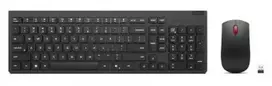 Belaidis klaviatūros ir pelės rinkinys Lenovo Essential Wireless Combo Gen2 – juodas, kompaktiškas, belaidis ryšys