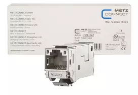RJ45 jungtis METZ CONNECT 130910KX Sidabrinė Moteriška 12 vnt.