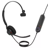 Jabra Engage 40 - (Inline Link) USB-A MS Mono, laidinis, skirtas biurui/skambučių centrui, 50–20000 Hz, 45 g, ausinės, juodos