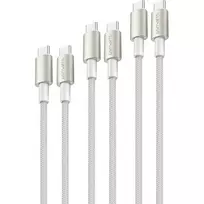 4smarts USB-C į USB-C laidas PremiumCord 100W 3m Baltas