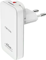 AXAGON nevox 45W Dual Slim GaN USB-C/USB įkroviklis EU/US baltas