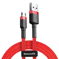 USB laidas Baseus CAMKLF-C09 2m USB A Micro-USB B Raudonas