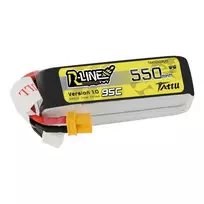 Baterija Tattu R-Line 550mAh 14.8V 95C 4S1P – LiPo paketas RC modeliams