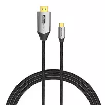 Vention CRBBH USB-C į HDMI laidas — 2 m, 4K@60Hz, juodas