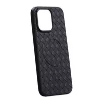 Apsauginis magnetinis dėklas Joyroom JR-BP005, skirtas iPhone 15 Pro, juodas, su MagSafe, apsauga nuo krašto iki krašto