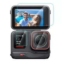 Apsauginis stiklas Puluz 3 viename grūdintas stiklas Insta360 Ace Pro PU951T (3 vnt.)