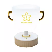 Vaikiškas naktinis šviestuvas SuperFire W-006 LED, baterijomis maitinamas, nešiojamas stalinis šviestuvas