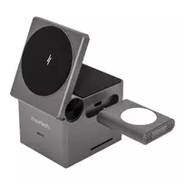 Belaidis 3-in-1 indukcinis įkroviklis CHOETECH T632-F 15W — juodas