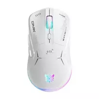Žaidimų pelė Onikuma CW917 2.4G belaidė, su laidu, balta