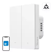 Sieninis belaidis WiFi išmanusis jungiklis Sonoff M5-2C-80W 2 kanalų rėmeliui
