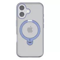 Apsauginis dėklas Torras Ostand Spin iPhone 16 – Mėlynas, plonas, su laikymo žiedu ir stovu