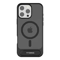 Apsauginis dėklas Torras Pstand Series, skirtas iPhone 16 Pro – juodas