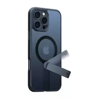 Torras Pstand Spin dėklas, skirtas iPhone 16 ProMax (Juodas)