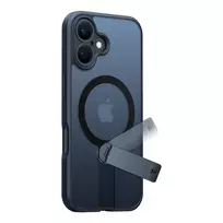 Torras Pstand Spin dėklas iPhone 16 (Juoda)