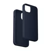 Silicinio dėklo Vention KUFL0-20 iPhone 15 Plus, mėlyna — minkštas apsauginis dėklas, plonas prigludimas