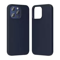 Silicininis dėklas Vention KUFL0-30, skirtas iPhone 15 Pro, mėlynas – minkštas apsauginis dangtelis