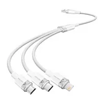 USB 2.0 A į 3 viename 3A laidas Vention CTPWG 1,5 m baltas