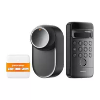 SwitchBot Ultra 3 viename išmanioji spyna su Hub Mini Matter valdymo skydeliu ir Vision klaviatūra