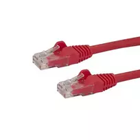 StarTech.com 10m CAT6 Ethernet kabelis - raudonas CAT 6 Gigabit Ethernet laidas - 250MHz 100W PoE RJ45 UTP tinklo/jungiamasis laidas su apsauga nuo užkabinimo ir įtempimo mažinimu, individualiai išbandytas