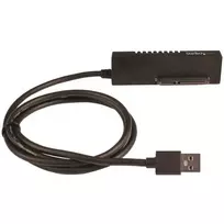 StarTech.com SATA į USB laidas - USB 3.1 (10Gbps) - UASP, juodas, veiklos ir maitinimo indikatoriai, CE, FCC, ASMedia ASM1351, 12 V, 0-60 °C