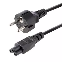 StarTech.com 3 m maitinimo laidas nešiojamam kompiuteriui, EU Schuko į C5, 2,5 A 250 V, 18 AWG