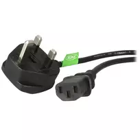 StarTech.com 1,8 m JK kompiuterio maitinimo laidas, 18AWG, BS 1363 į C13, 10A 250V, juodas