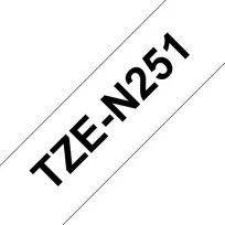 Brother TZE-N251 lipni juosta etiketėms, matinė juoda, 24 mm x 8 m