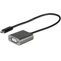 StarTech.com USB-C į VGA adapteris - 1080p USB Type-C į VGA adapteris - USB-C (DP Alt Mode) į VGA monitoriaus/ekrano vaizdo keitiklis - Thunderbolt 3 suderinamas - 12 colių ilgio pritvirtintas laidas - atnaujinta CDP2VGA versija