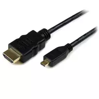 StarTech.com 50 cm Micro HDMI į HDMI laidas su Ethernet - 4K 30Hz vaizdas - patvarus didelės spartos Micro HDMI Type-D į HDMI 1.4 adapterio laidas - UHD HDMI monitoriams/TV/ekranams - M/M