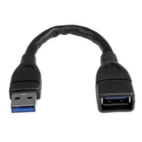 StarTech.com USB 3.0 A–A prailginimo laidas – 6 col., juodas, 0,152 m, USB A, USB A, USB 3.2 Gen 1 (3.1 Gen 1), 5Gbit/s