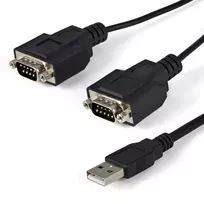 StarTech.com 1,8 m 2 prievadų FTDI USB į RS232 adapterio laidas su COM išlaikymu