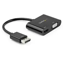 StarTech.com DisplayPort į HDMI VGA adapteris - DisplayPort 1.2 HBR2 į HDMI 2.0 (4K 60Hz) arba VGA 1080p keitiklis - DP į HDMI arba VGA monitoriaus adapteris