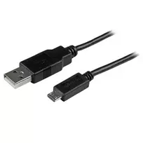 StarTech.com trumpas Micro-USB laidas - M/M - 15 cm, USB A, Micro-USB B, USB 2.0, vyriškas/vyriškas, juodas