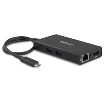 StarTech.com USB-C kelių prievadų adapteris – USB-C kelioninis dokas su 4K HDMI, 60W PD, GbE, 2x USB-A 3.0 – nešiojamas mini USB-C dokas nešiojamam kompiuteriui