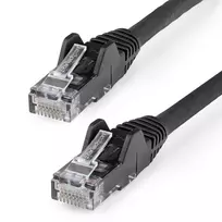 StarTech.com 3m CAT6 Ethernet kabelis - LSZH (mažai dūmų, be halogenų) - 10 Gigabit 250MHz 100W PoE RJ45 10GbE UTP tinklo jungiamasis laidas su apsauga nuo užkliuvimo ir įtempimo mažinimu - juodas, CAT 6, ETL patvirtintas, 24AWG