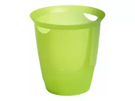Durable TREND apvalus šiukšlių konteineris 31,5 cm, žalias permatomas