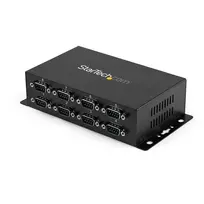 StarTech.com 8 prievadų USB į DB9 RS232 nuoseklus adapteris – pramoninis, tvirtinamas ant DIN bėgio ir sienos