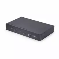 StarTech.com 4 prievadų USB jungiklis klaviatūrai ir pelei su pelės perjungimu, 3,5 mm / USB garsu, TAA atitikmuo