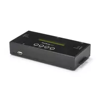 StarTech.com 1:1 nepriklausomas kietųjų diskų kopijavimo ir trynimo įrenginys, SAS ir SATA HDD/SSD klonavimo aparatas, LCD ekranas, TAA atitinkantis