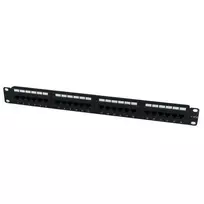 StarTech.com C6PANEL24 24 prievadų Cat6 110 pataisų skydelis, 1U, juodas