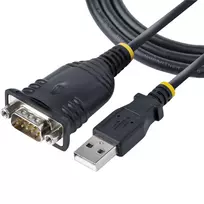 StarTech.com 3ft (1m) USB į Serial kabelis, DB9 vyriškas RS232 į USB keitiklis, Prolific IC, USB į Serial adapteris PLC/Spausdintuvui/Skeneriui/Jungikliui, USB į COM prievado adapteris, Windows/Mac