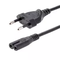 StarTech.com 1m maitinimo laidas nešiojamam kompiuteriui, EU kištukas į C7, 2,5A 250V, 18AWG
