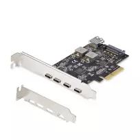 StarTech.com 5 prievadų USB PCIe kortelė, USB 3.2 10Gbps, PCI Express kortelė su 4x USB-C prievadais, 1x vidiniu USB-A prievadu, USB PCIe valdiklio kortelė, Windows/macOS/Linux