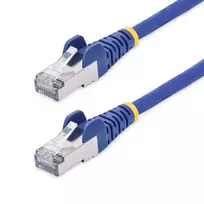StarTech.com 0,5 m mėlynas CAT8 eterneto kabelis, RJ45, 25G/40G, 2000MHz, 100W PoE++, S/FTP, 26AWG gryna varinė viela, LSZH, ekranuotas tinklo jungiamasis laidas su įtempimo mažinimo elementais, individualiai išbandytas