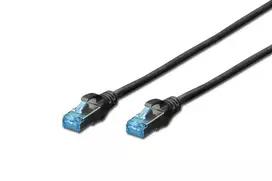 Tinklo laidas Digitus CAT 5e SF/UTP Patch Cord juodas 3 m