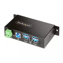 StarTech.com 5G4AINDRM-USB-A-HUB valdomas USB 3.2 Gen 1 4 prievadų šakotuvas, 5Gbit/s, juodas