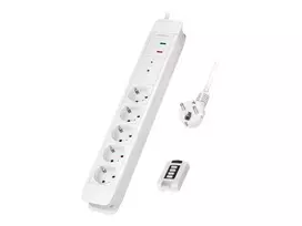 LogiLink LPS402 ilgintuvas 1,5 m 5 kištukinių lizdų vidaus naudojimui baltas