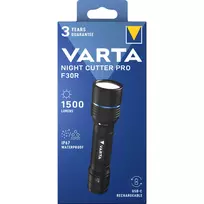 Žibintuvėlis Varta F30R Aluminium įkraunamas LED, aliuminio korpusas
