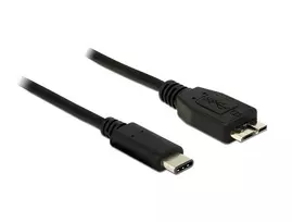 USB laidas DeLOCK 1 m USB 3.1 / USB 3.2 Gen 2 USB-C Micro-USB B juodas
