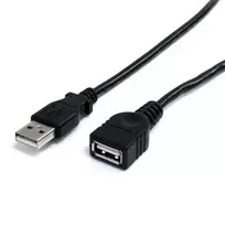 StarTech.com 6 pėdų juodas USB 2.0 ilginimo kabelis A į A - M/M